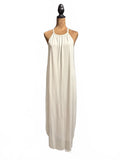 Double Zero Cream Halter Casual Maxi Dress