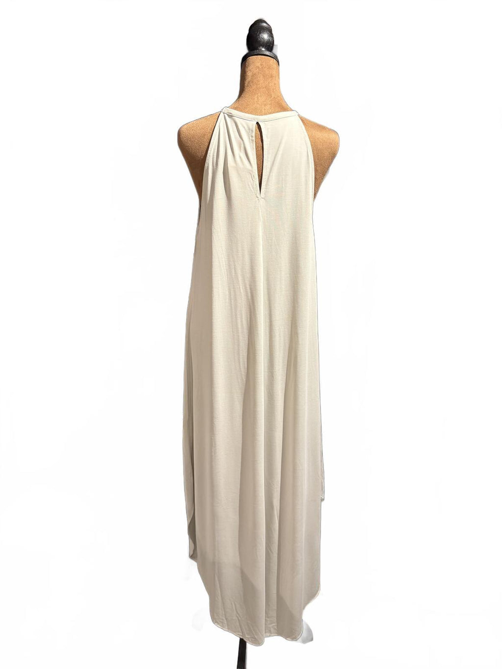 Double Zero Cream Halter Casual Maxi Dress
