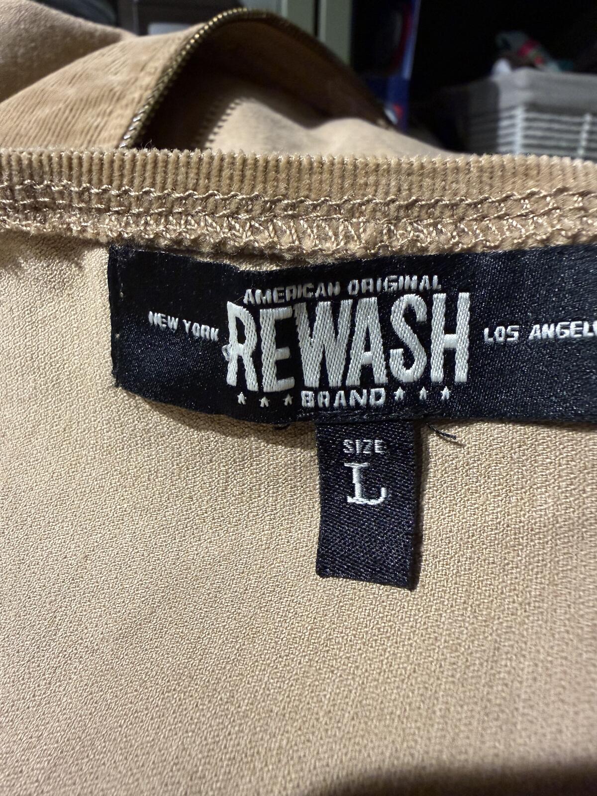 Rewash Tan Sleeveless Utility Zip-Front Belted Dress