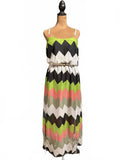 New Glory Zigzag Print Maxi Dress