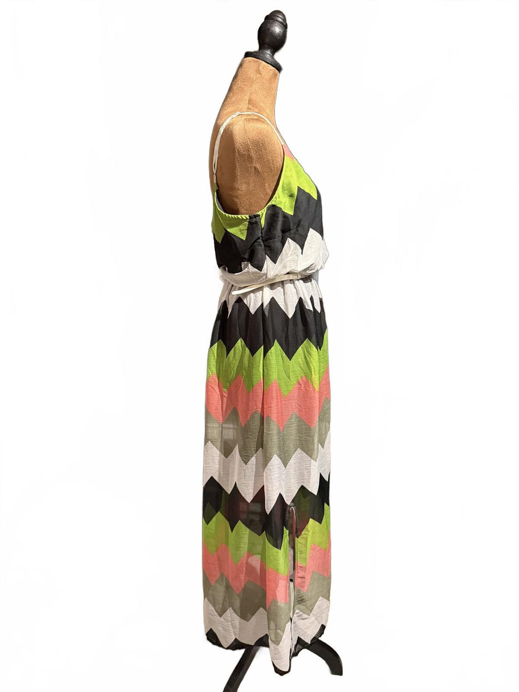 New Glory Zigzag Print Maxi Dress