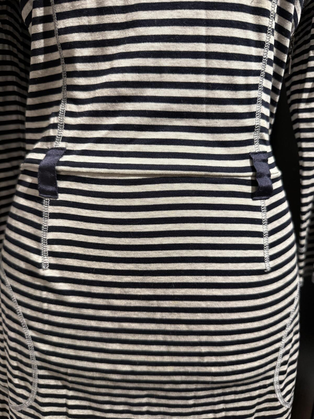 Rivamonti Striped Cowl Neck Midi Dress