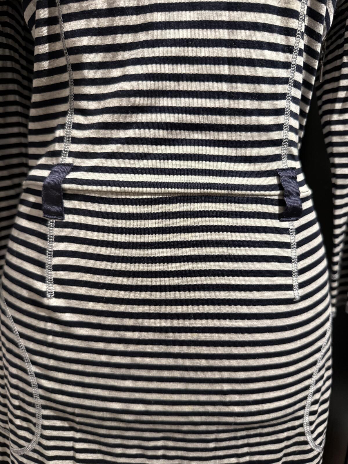 Rivamonti Striped Cowl Neck Midi Dress