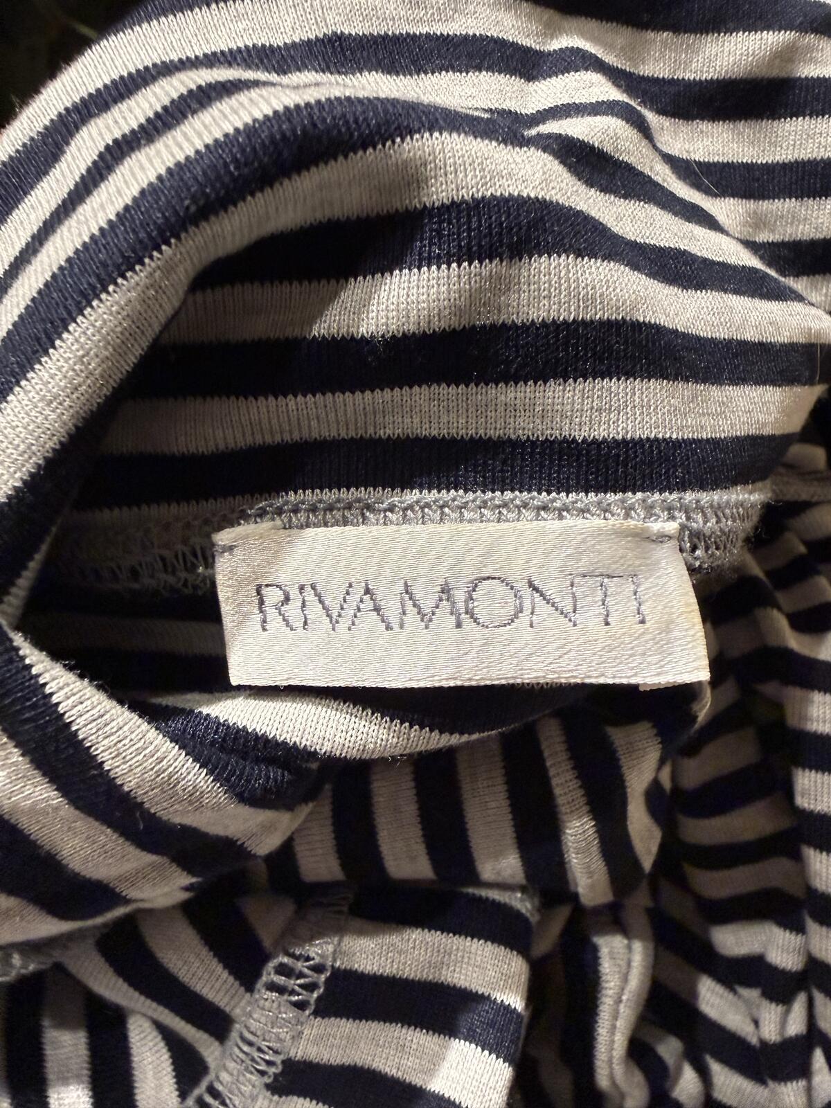 Rivamonti Striped Cowl Neck Midi Dress