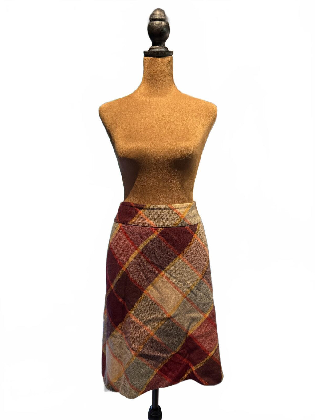 Talbots Plaid Wool Blend Skirt