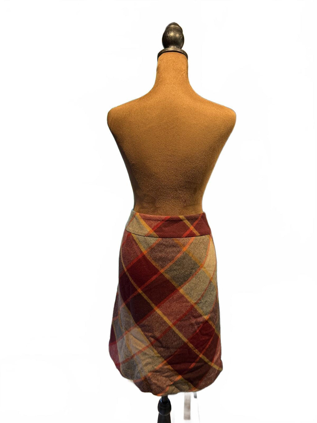 Talbots Plaid Wool Blend Skirt
