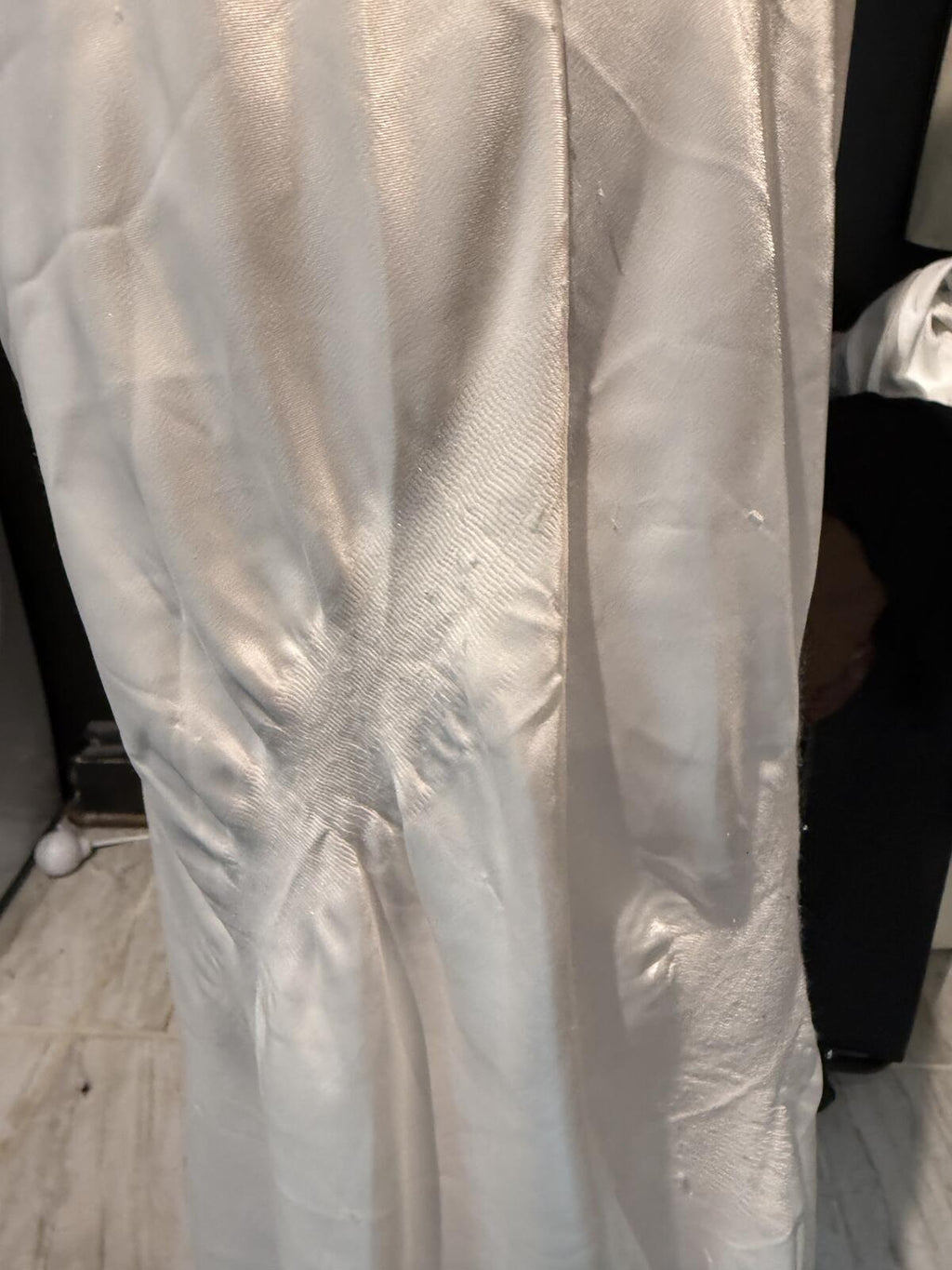 Barbizon Vintage Cream Satin Lace Hem Slip Skirt