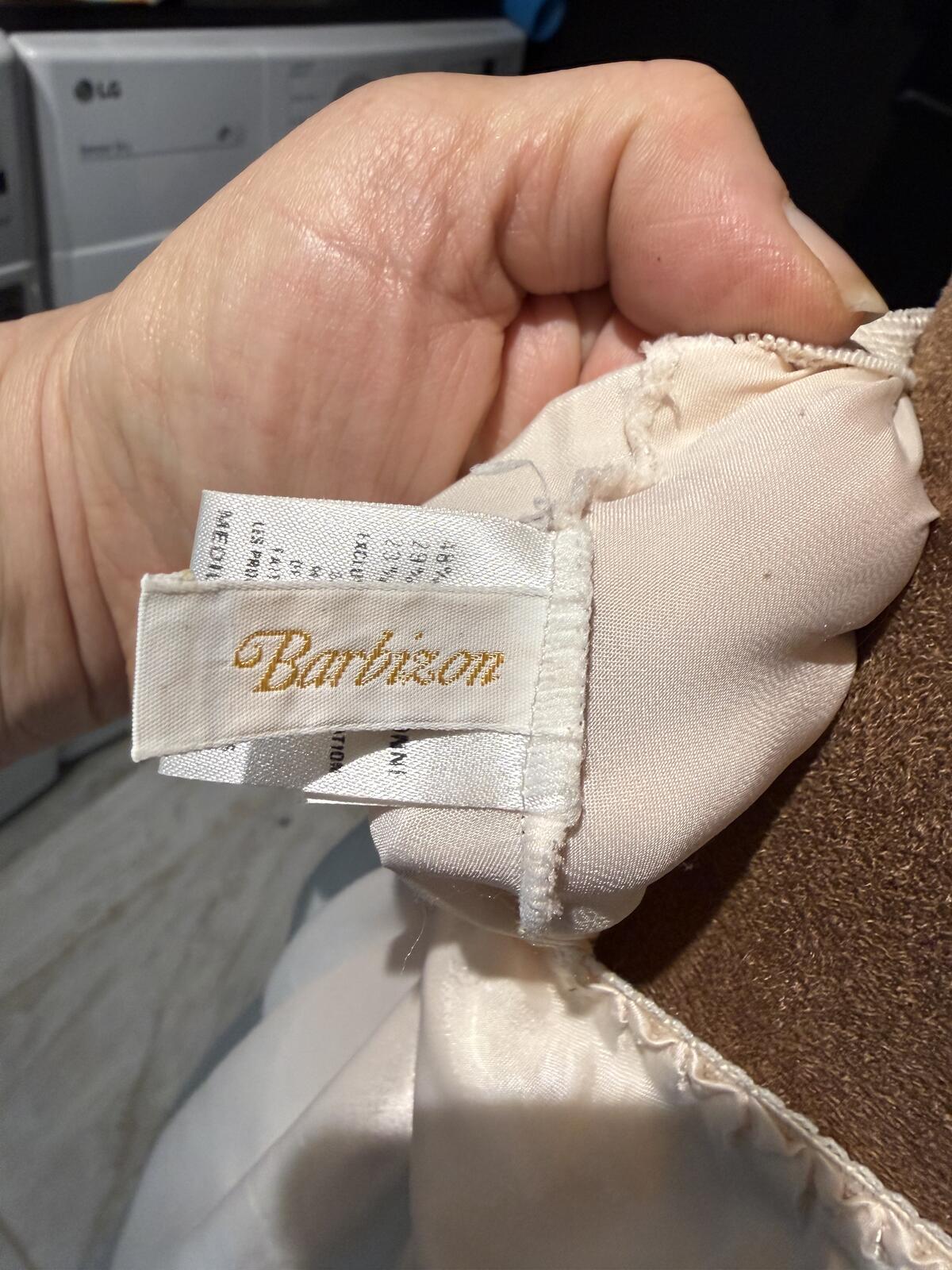 Barbizon Vintage Cream Satin Lace Hem Slip Skirt