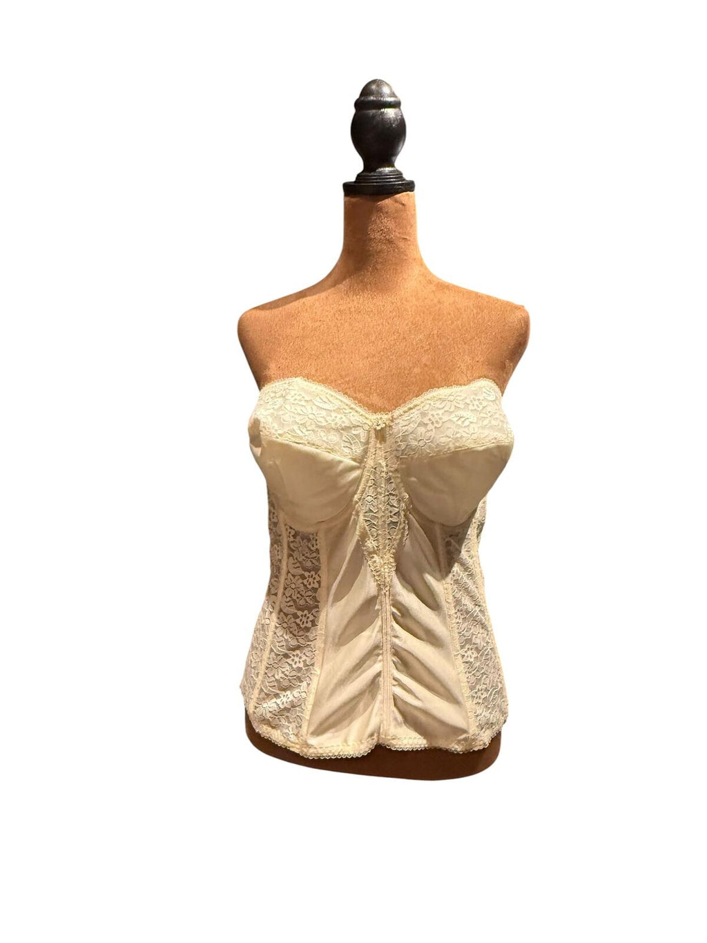 Dominique Cream Lace Strapless Bustier Corset Top 38DD