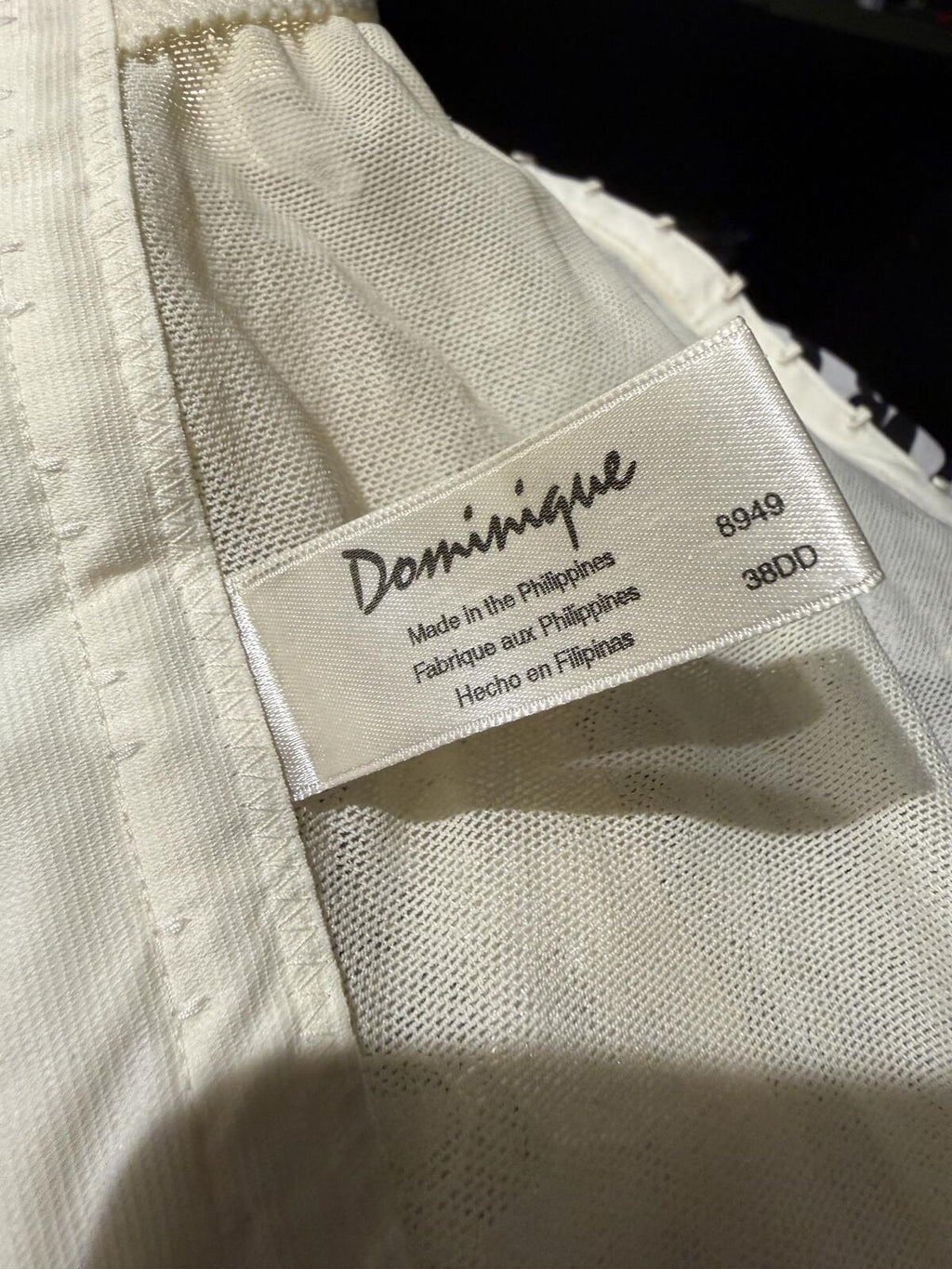 Dominique Cream Lace Strapless Bustier Corset Top 38DD