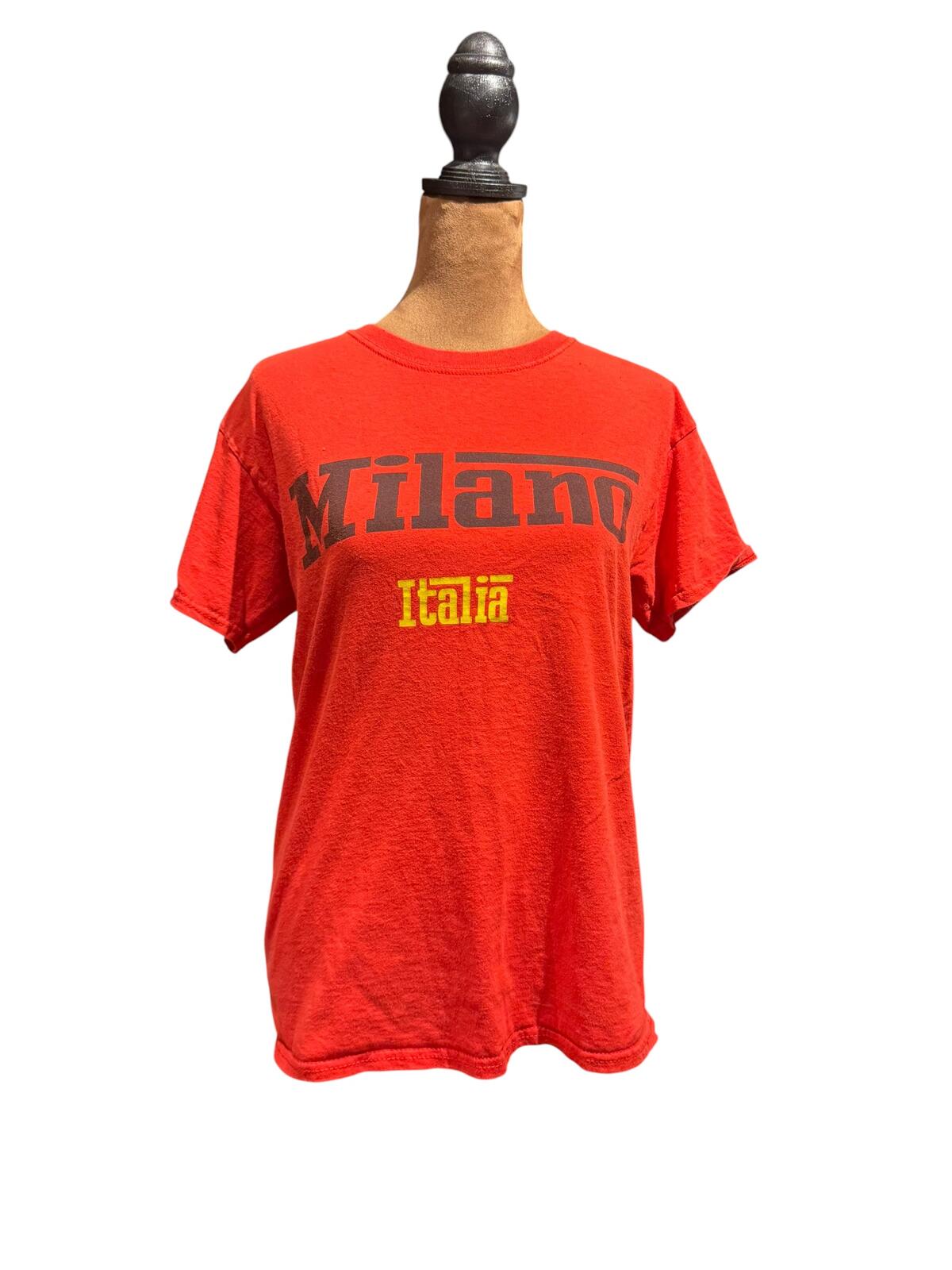 Milano Italia Graphic T-Shirt Red Vintage Style