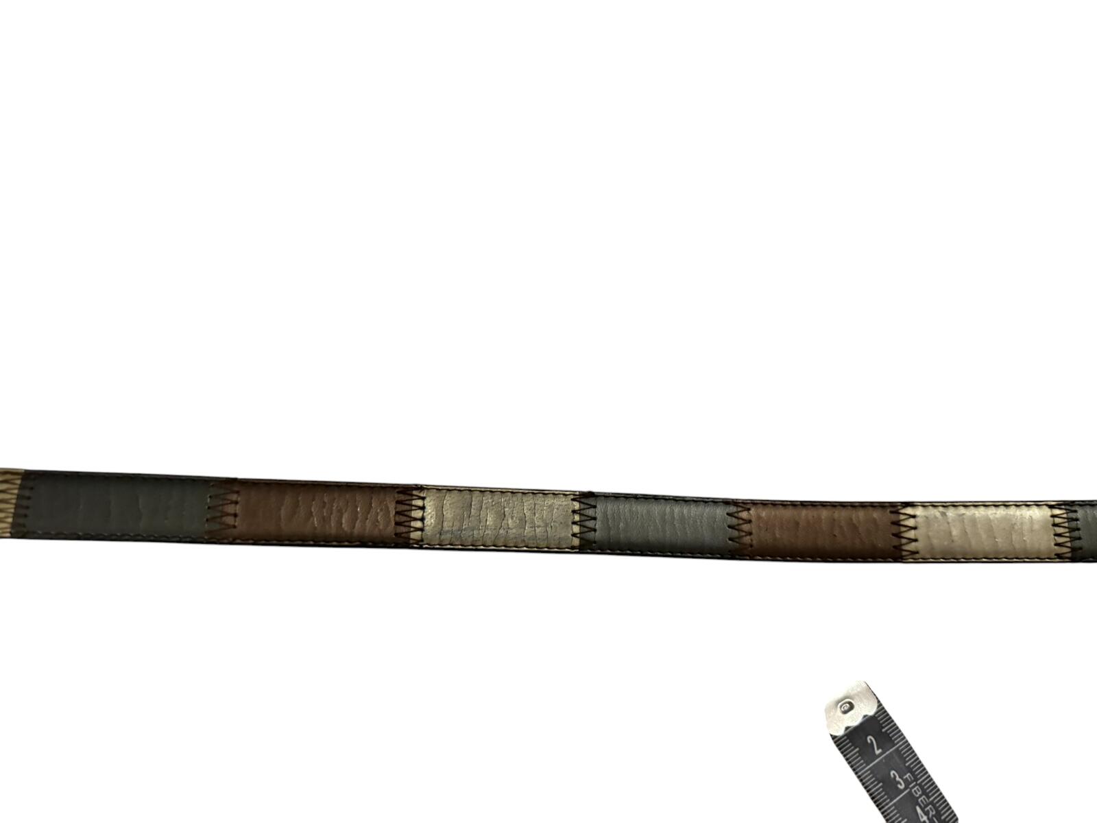 Vintage Style Patchwork Leather Belt