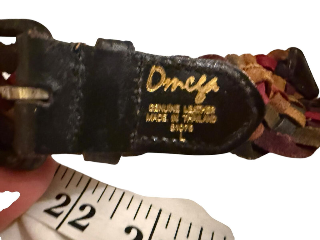 Omega Multicolor Braided Leather Belt