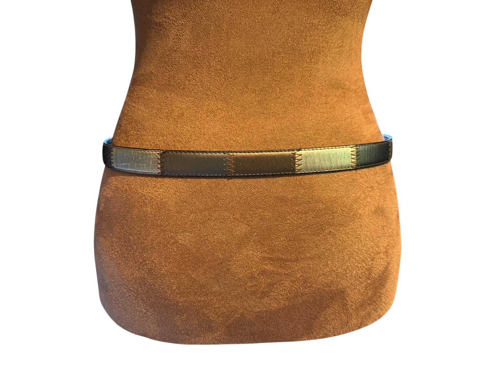 Vintage Style Patchwork Leather Belt