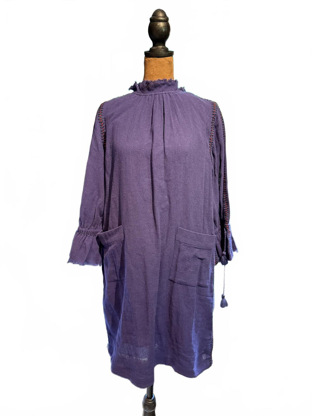 SEA New York Purple Linen Tunic Dress