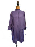 SEA New York Purple Linen Tunic Dress