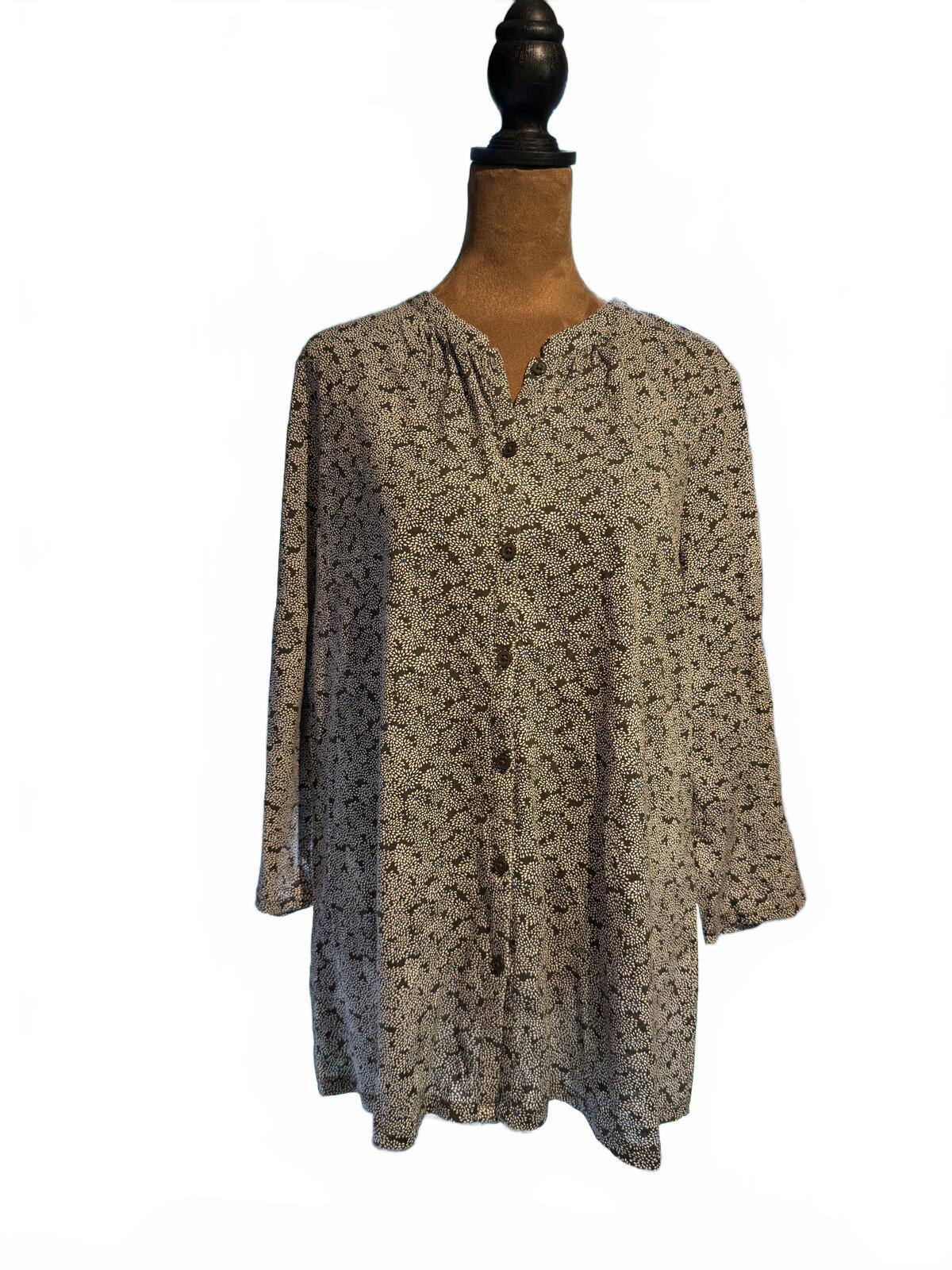 Boden Women’s Floral Button Front Tunic Blouse