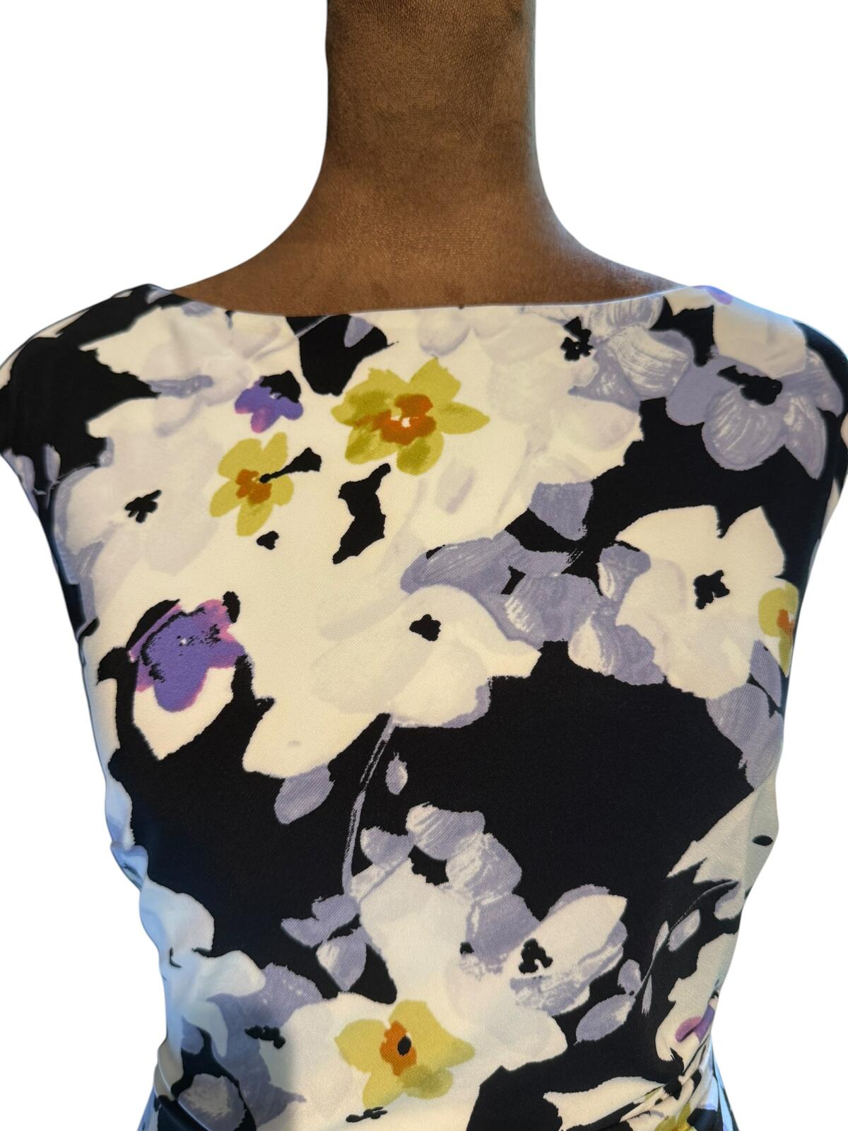 Lauren Ralph Lauren Floral Sheath Dress With Cap Sleeve