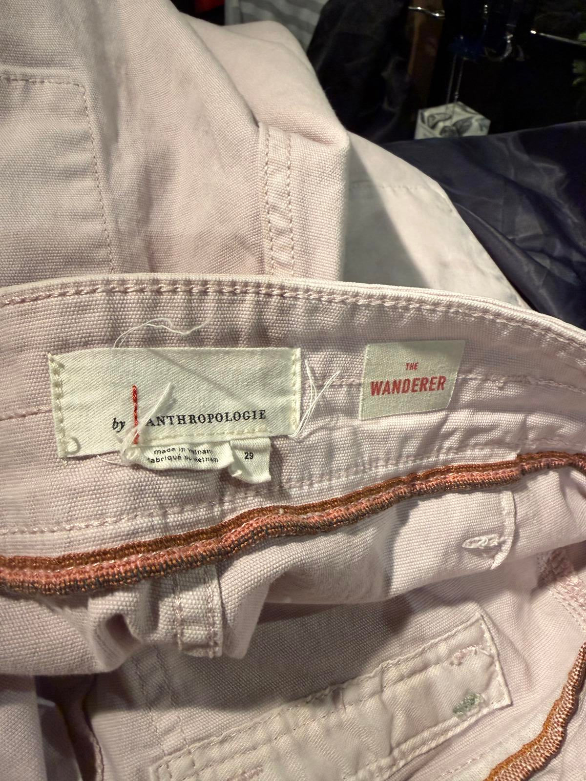 Anthropologie The Wanderer Light Pink Pants