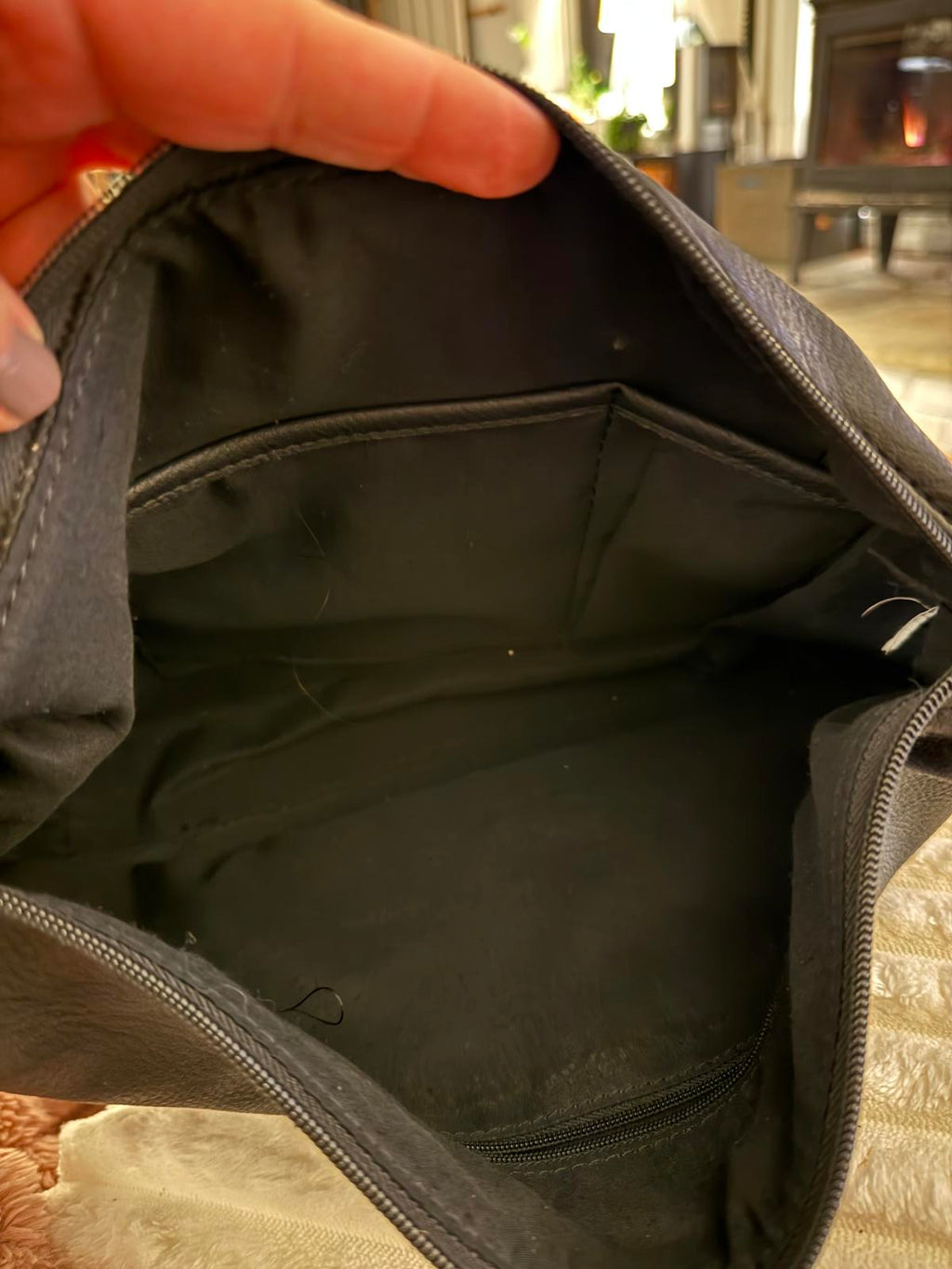 ili Genuine Leather Black Crossbody Bag