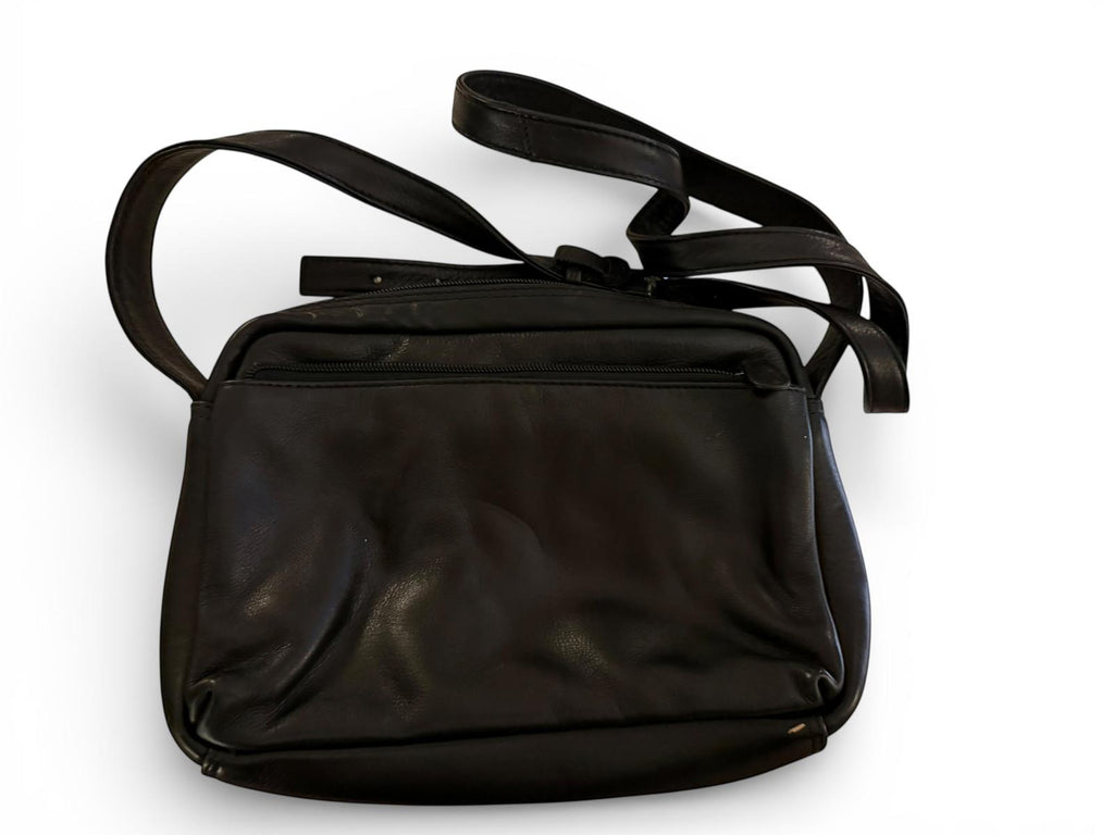 Black Crossbody Bag with Adjustable Strap