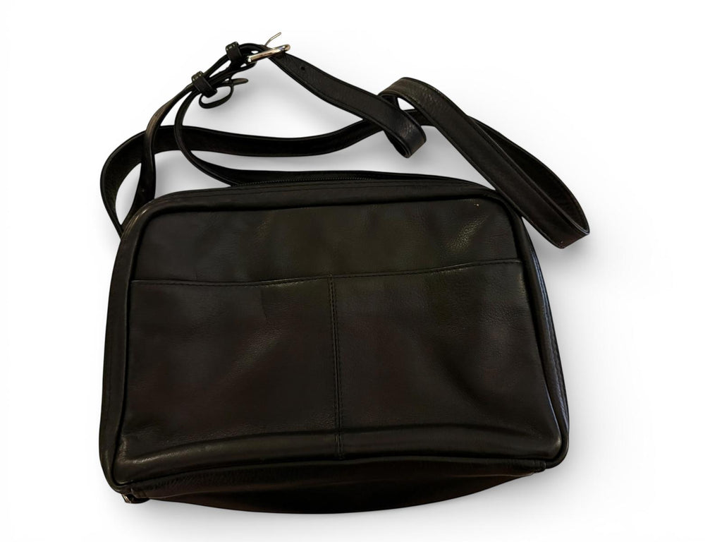 Black Crossbody Bag with Adjustable Strap