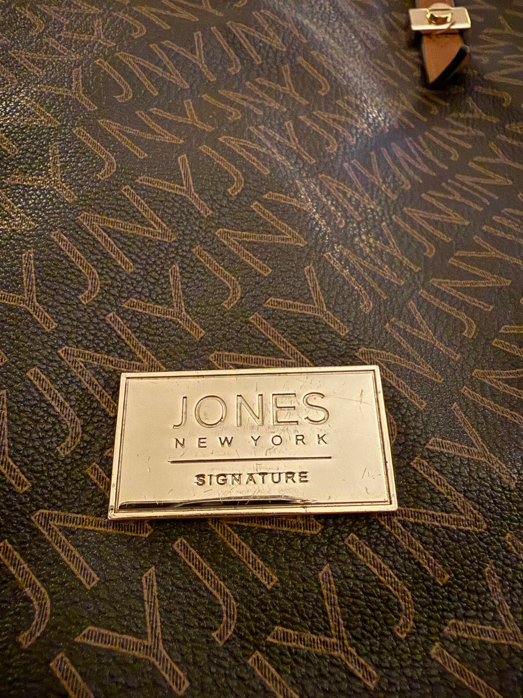 Jones New York Signature Monogram Tote Bag