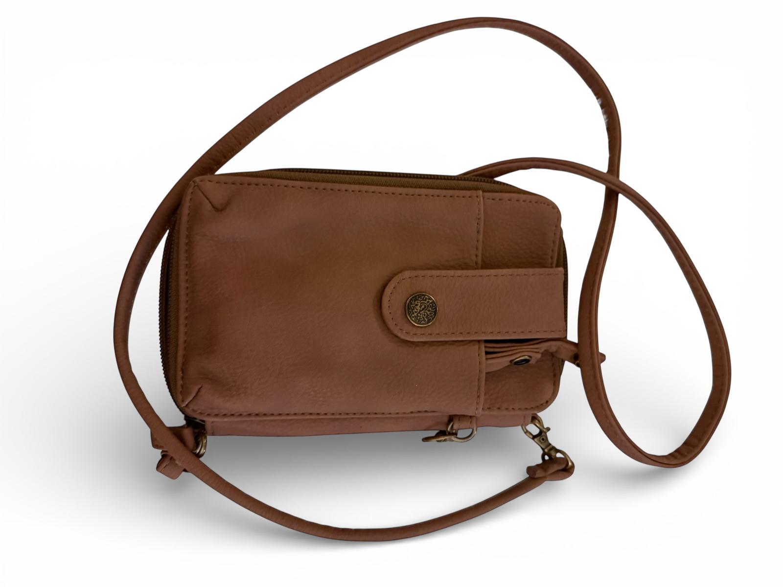 Brown Crossbody Wallet Purse