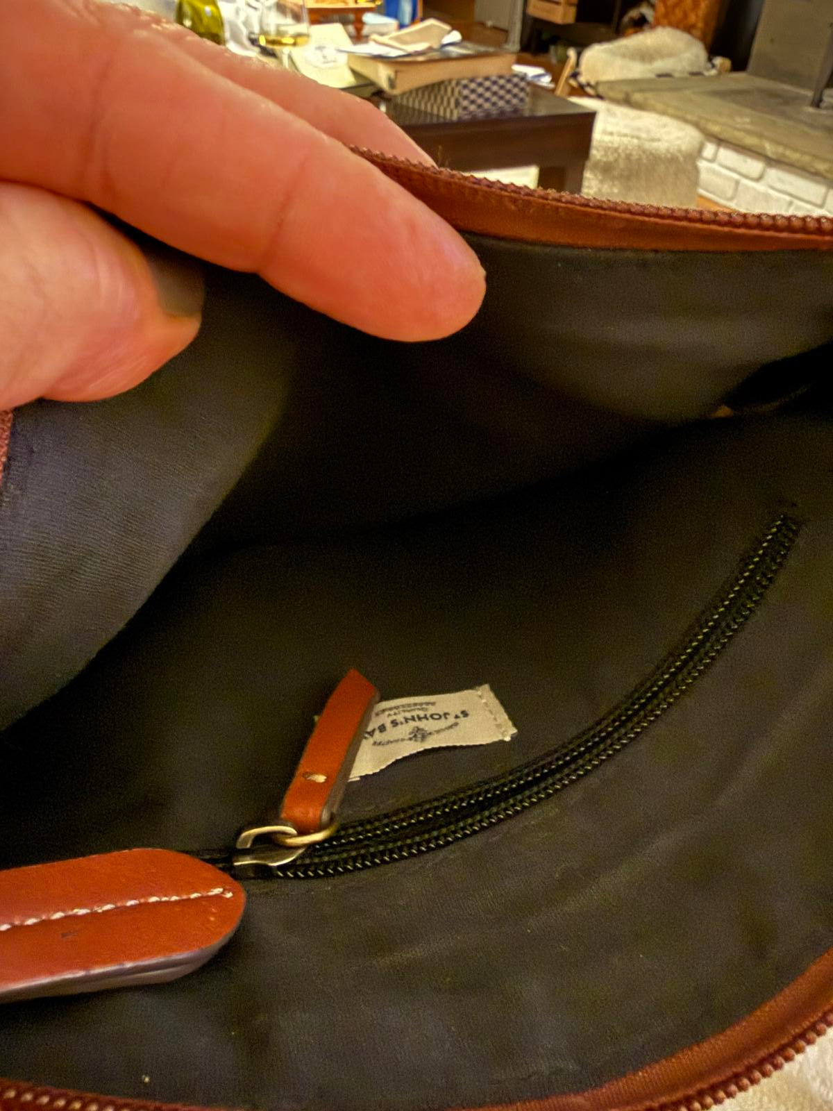 St. John’s Bay Black and Brown Crossbody Bag