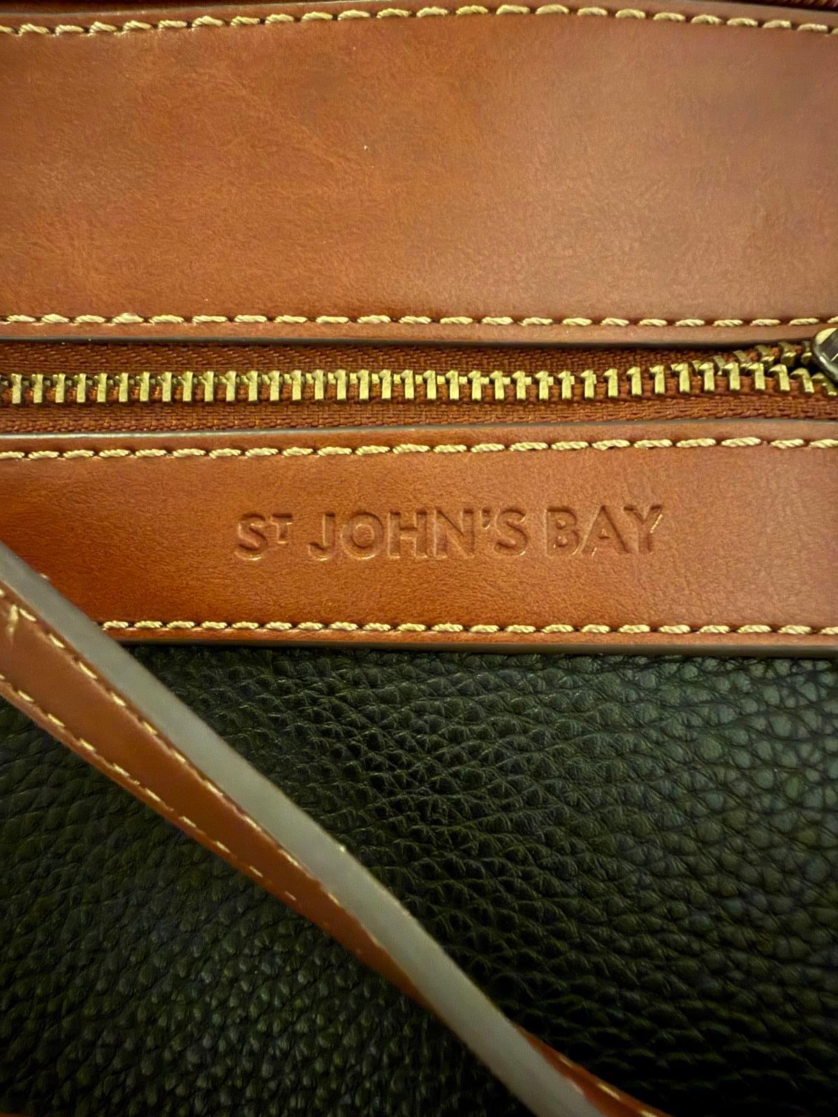 St. John’s Bay Black and Brown Crossbody Bag