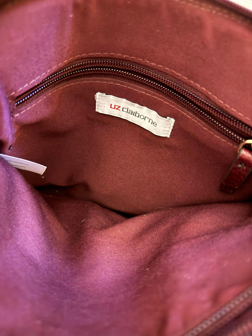Liz Claiborne Classic Burgundy Crossbody Bag