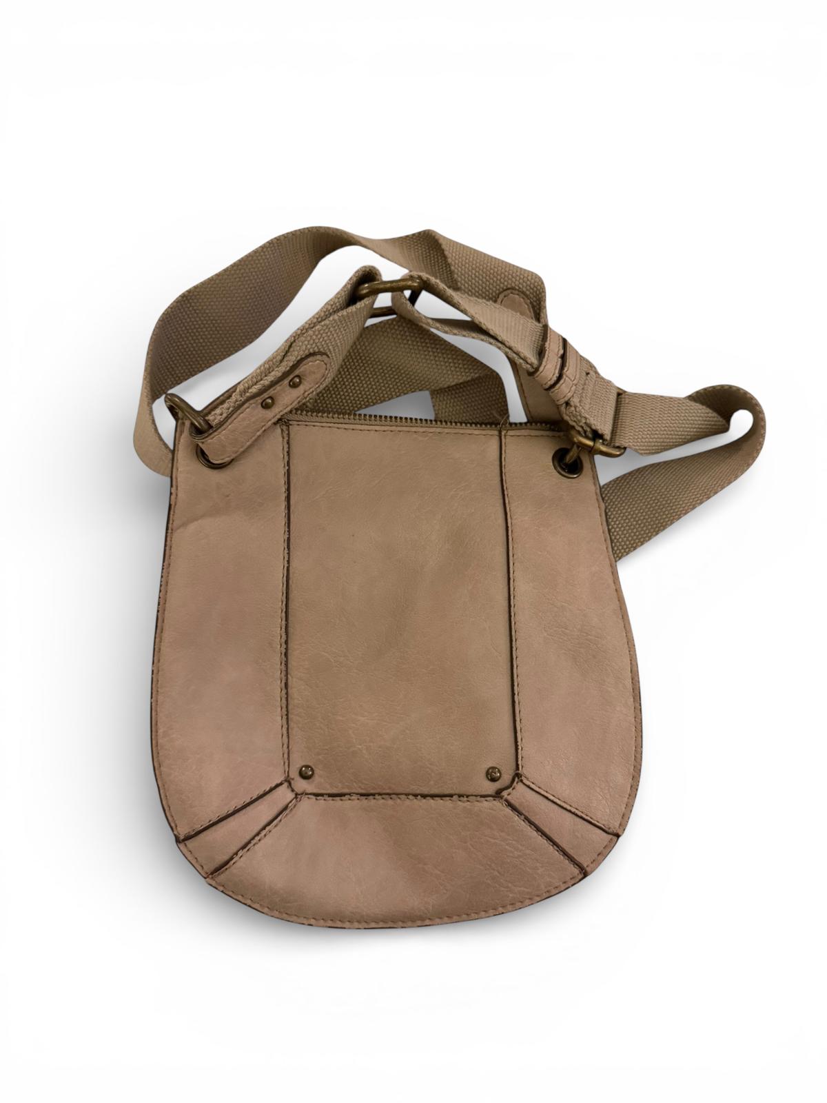 Tan Crossbody Shoulder Bag with Adjustable Strap