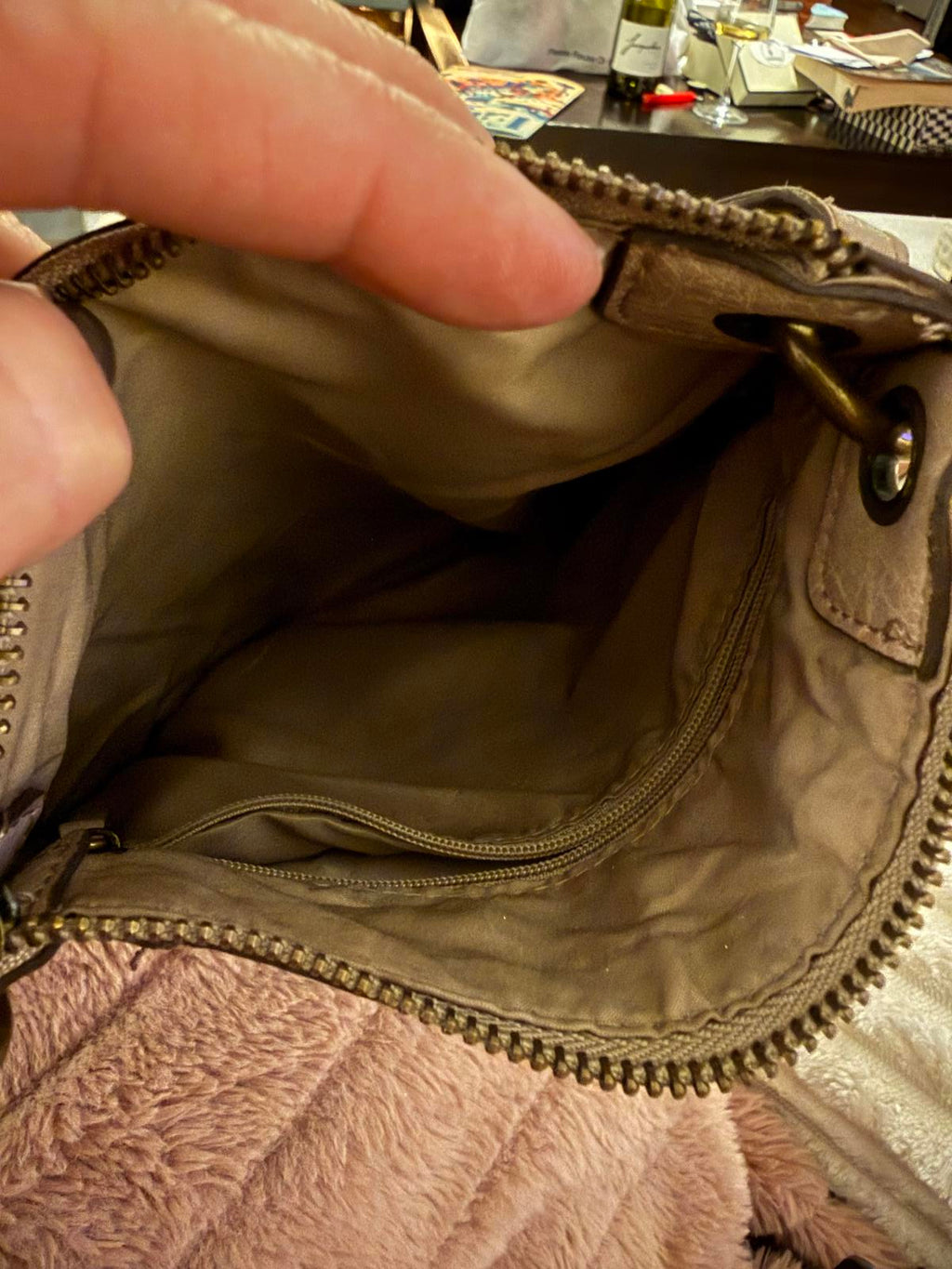 Tan Crossbody Shoulder Bag with Adjustable Strap