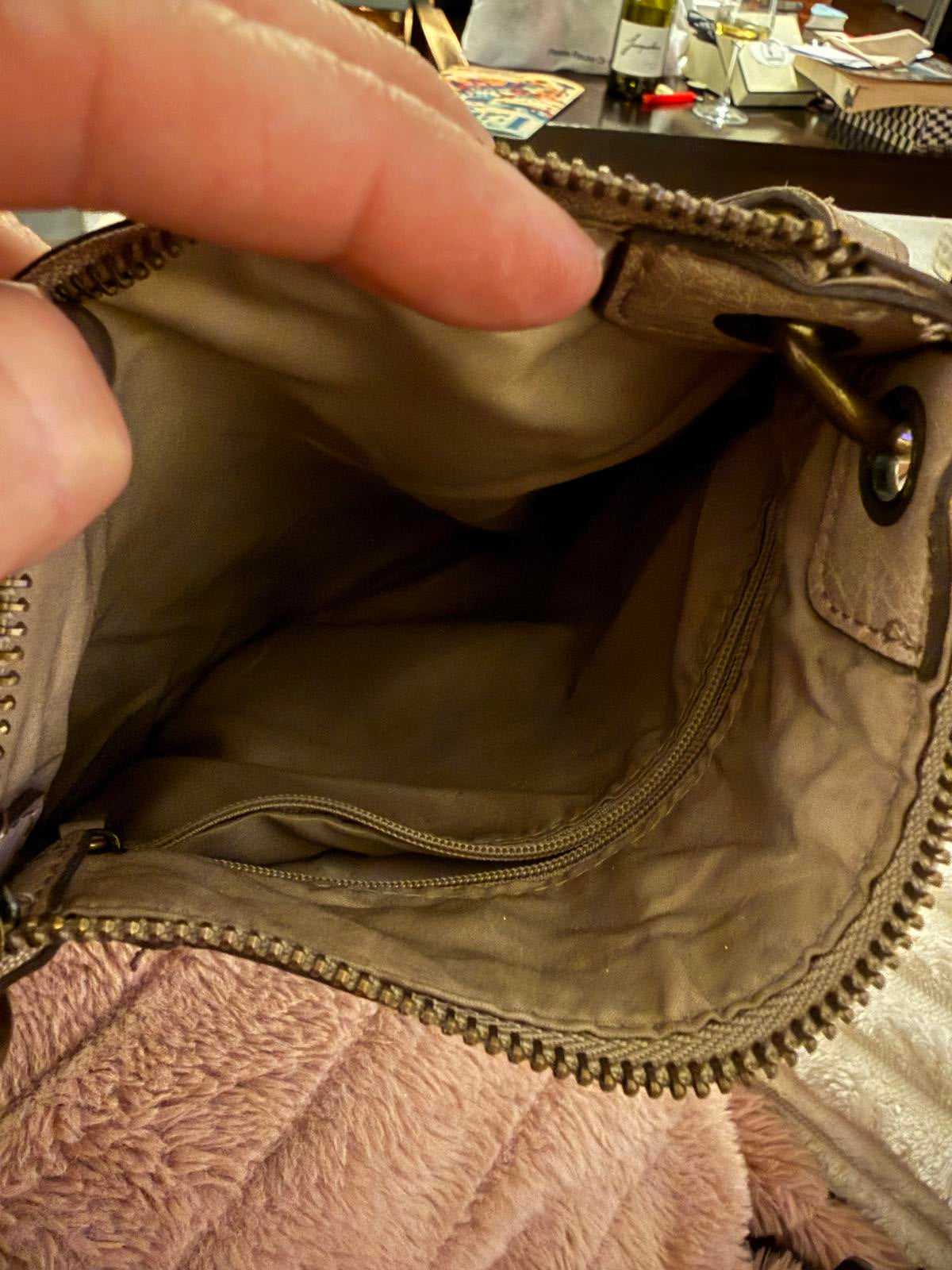Tan Crossbody Shoulder Bag with Adjustable Strap