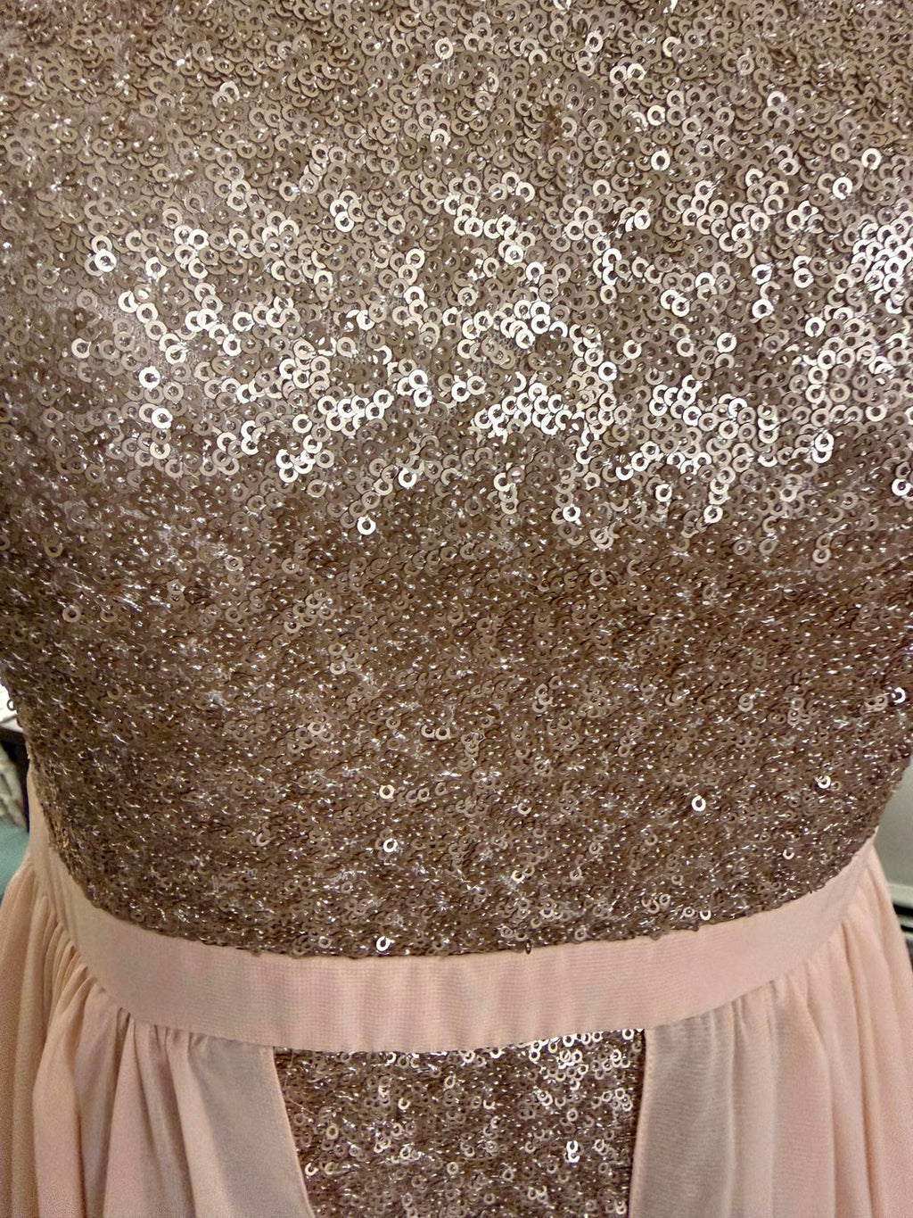Aiden Mattox Strapless Chiffon Overlay Hi-Lo Dress Size