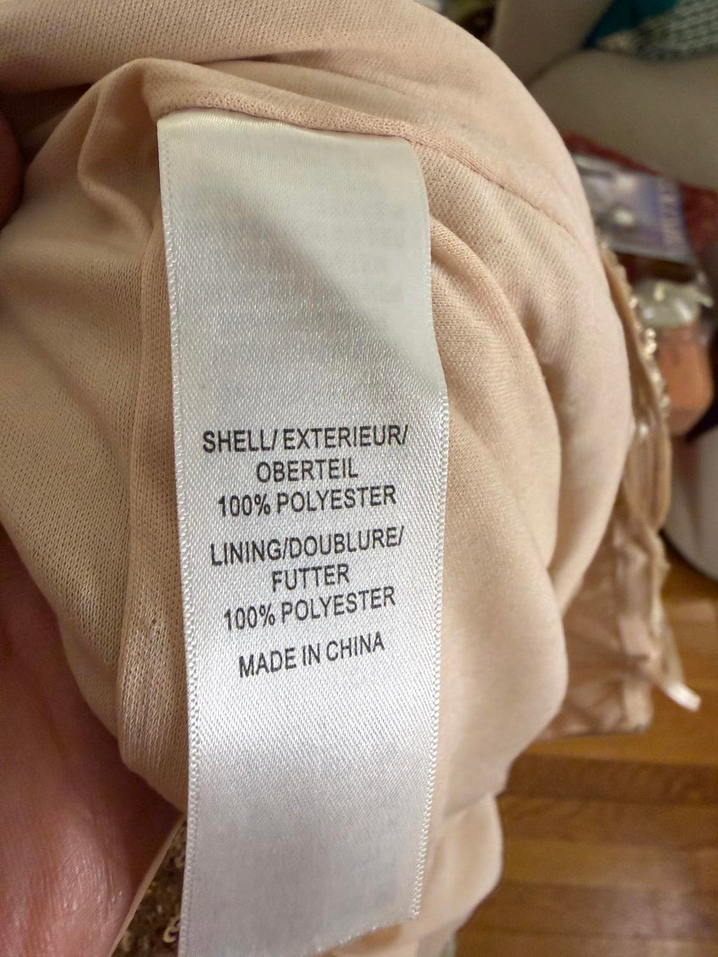 Aiden Mattox Strapless Chiffon Overlay Hi-Lo Dress Size