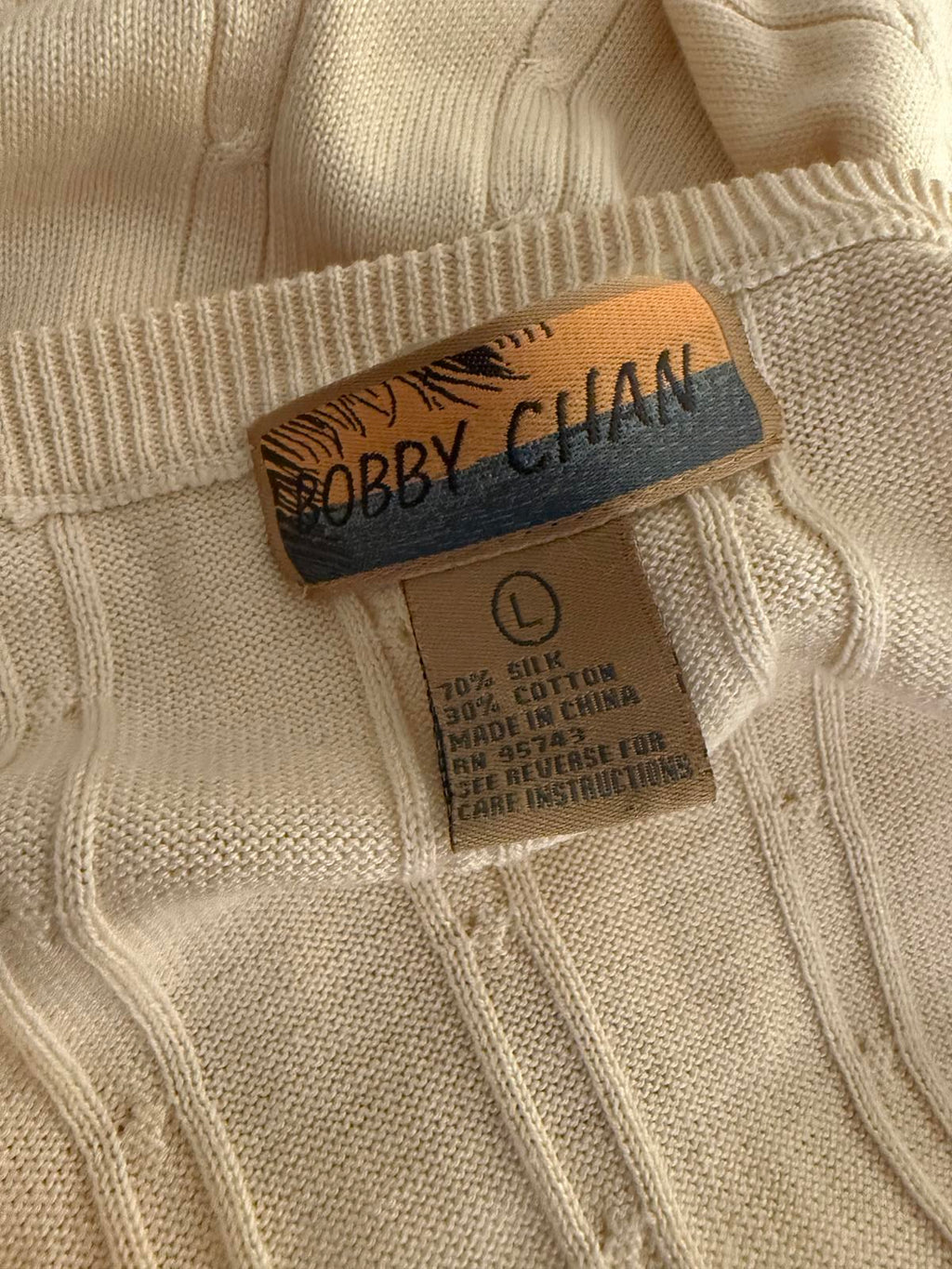 Bobby Chan Silk & Cotton Knit Vest