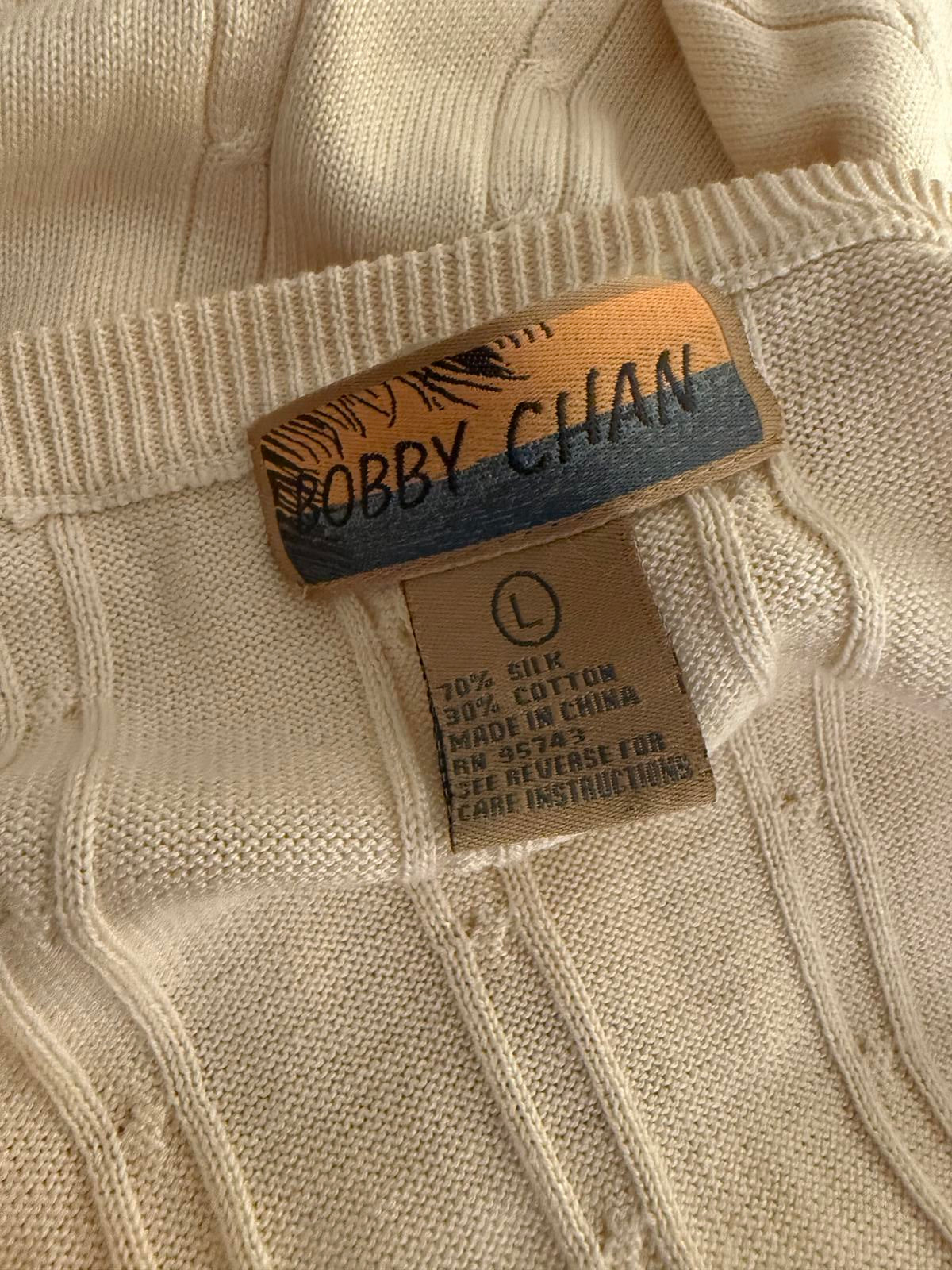 Bobby Chan Silk & Cotton Knit Vest