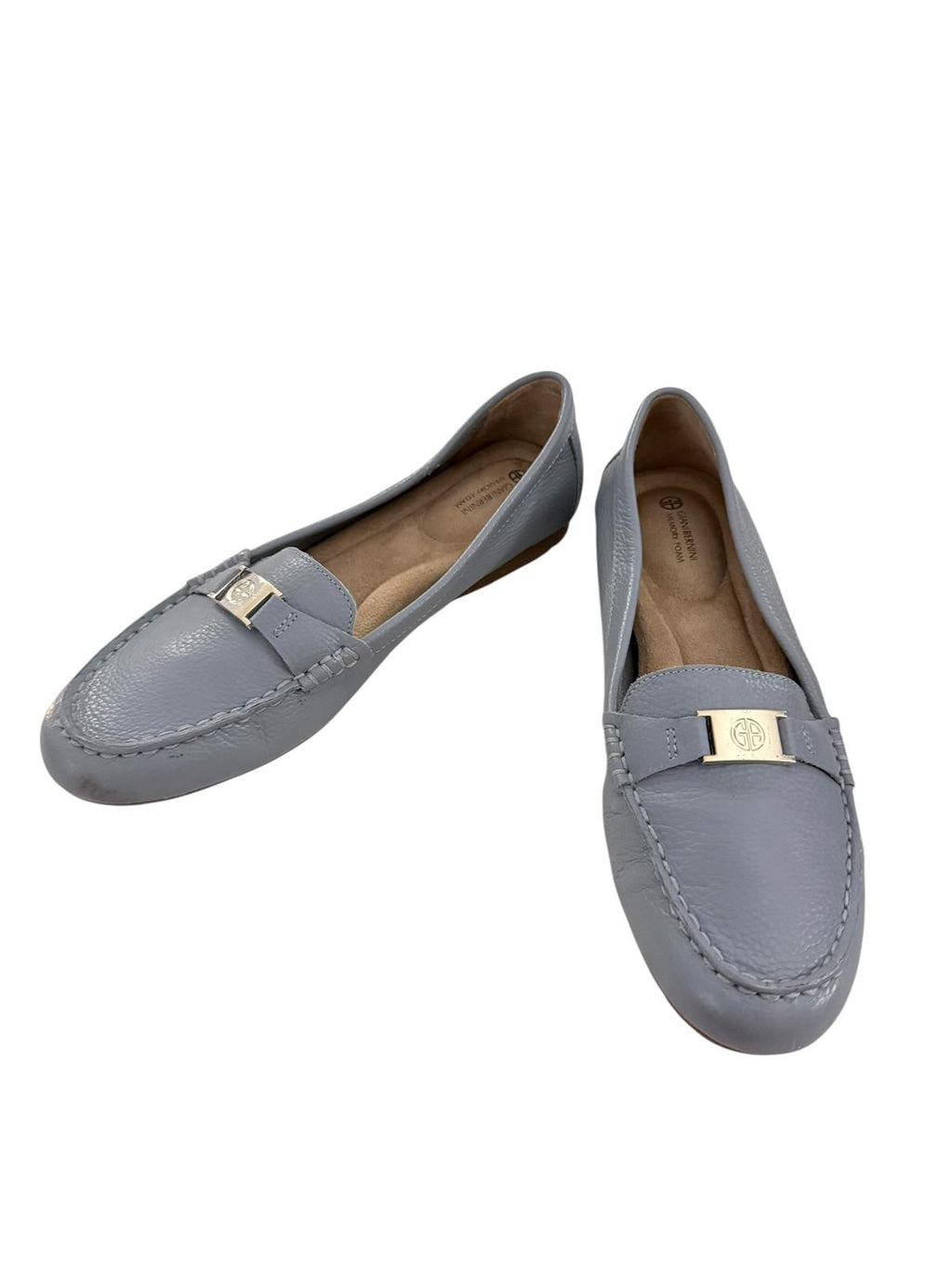 Giani Bernini Women's Blue Leather Driving Loafers