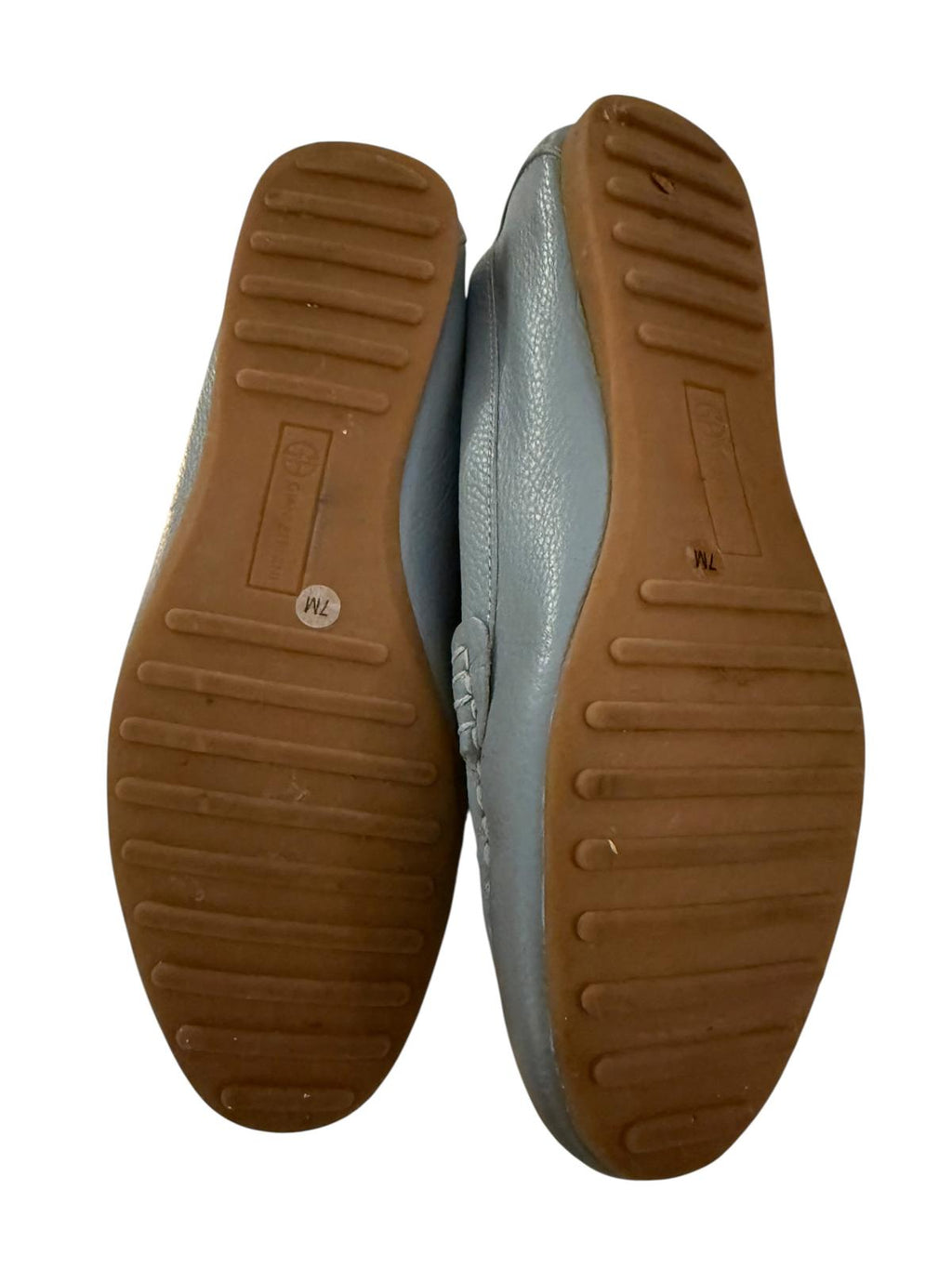 Giani Bernini Women's Blue Leather Driving Loafers