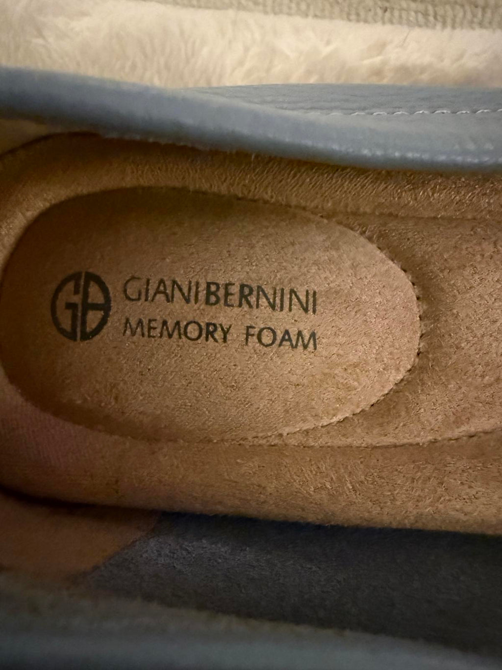 Giani Bernini Women's Blue Leather Driving Loafers