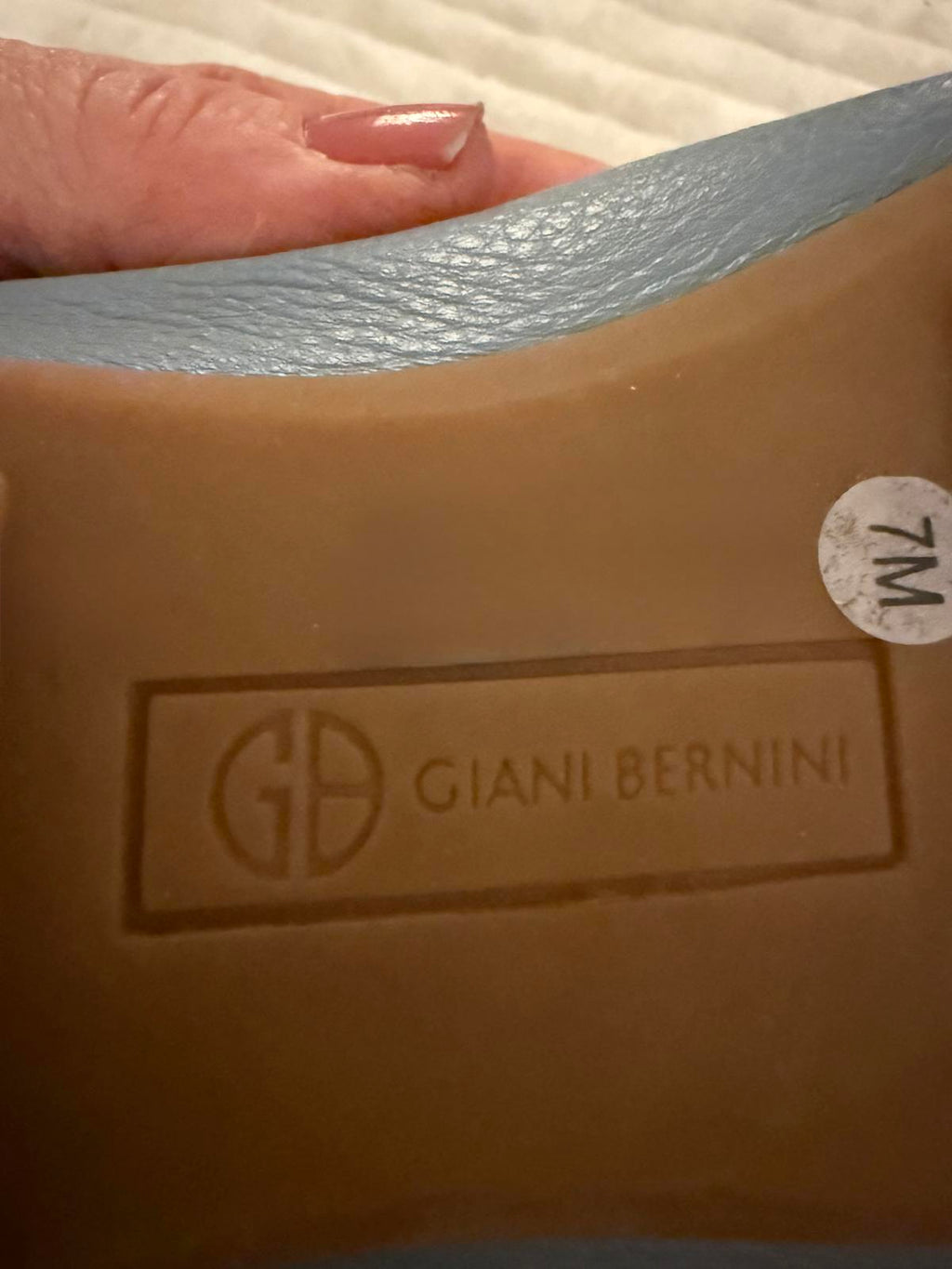 Giani Bernini Women's Blue Leather Driving Loafers