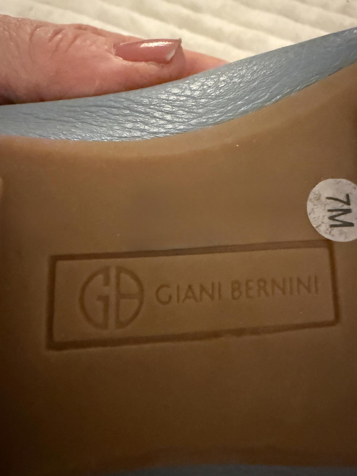 Giani Bernini Women's Blue Leather Driving Loafers