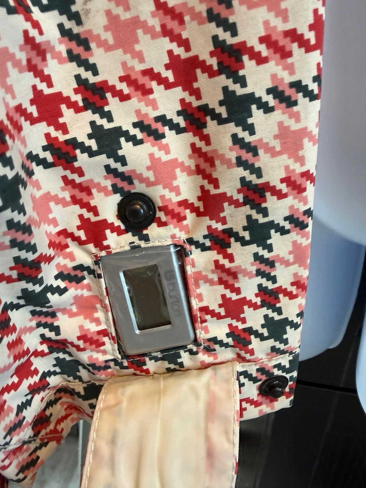 Burton Houndstooth Ski Snowboard Hooded Jacket