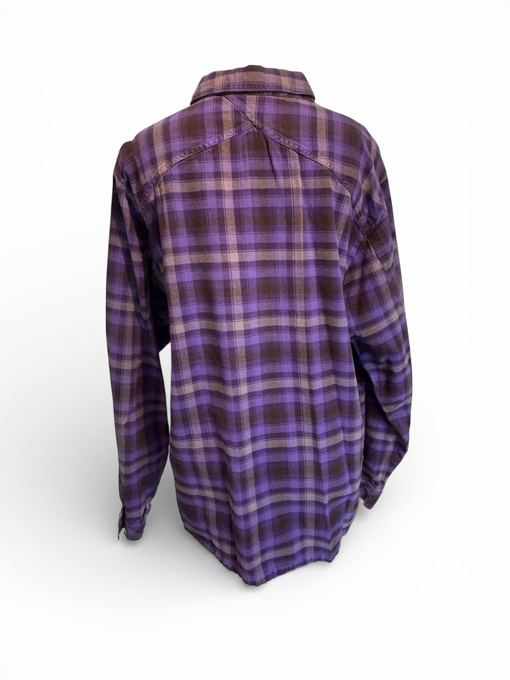 Air Jordan Purple Plaid Flannel Shirt Jacket