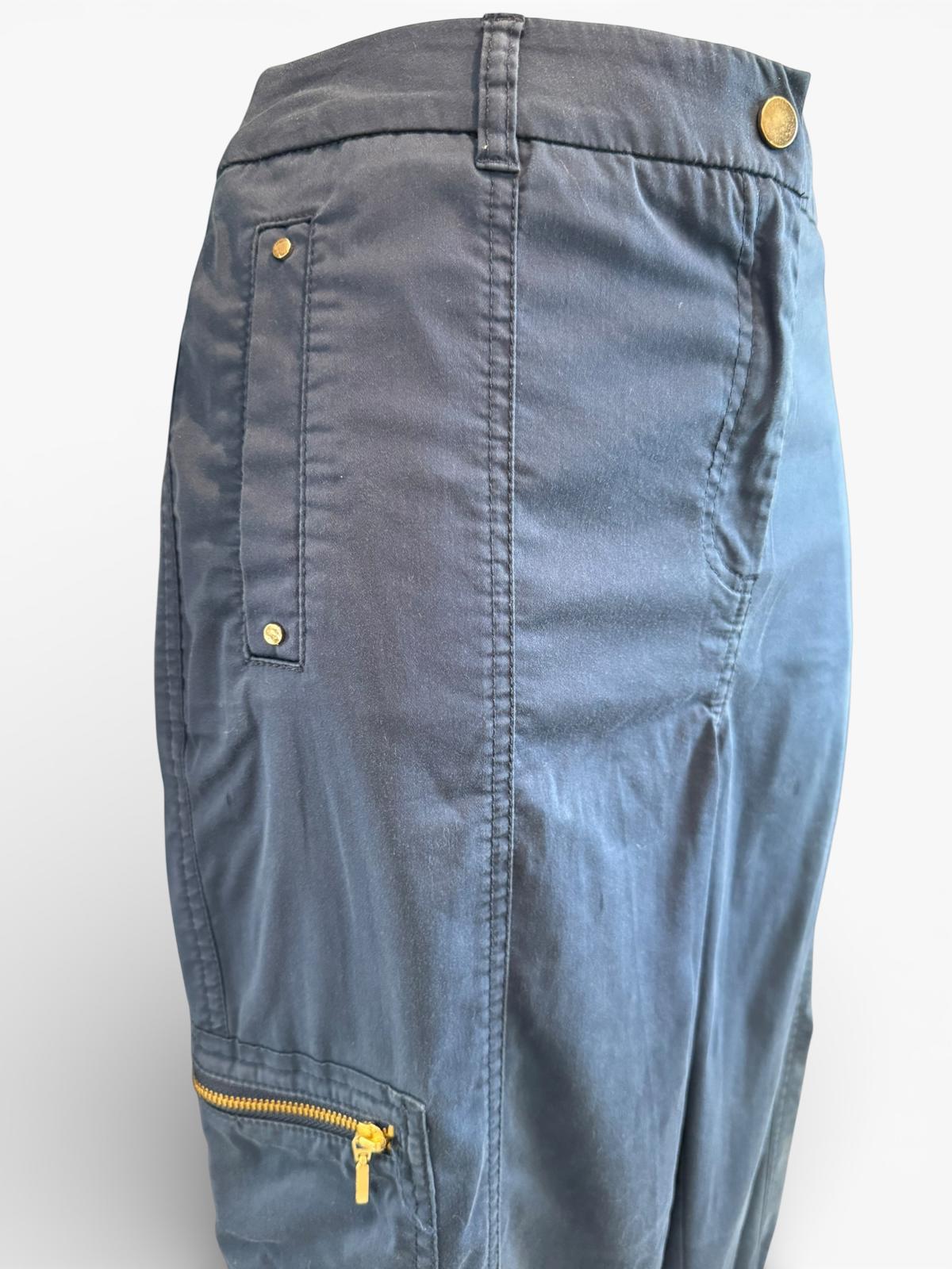Chico's Blue Crop Cargo Pants