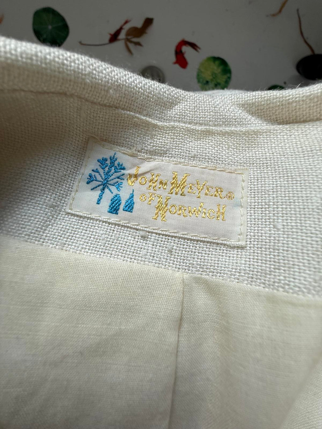 John Meyer of Norwich Vintage Cream Blazer Jacket