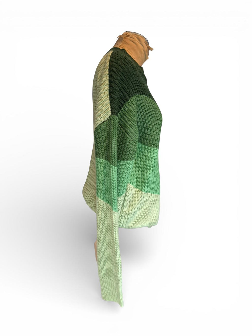 Green Gradient Knit Sweater