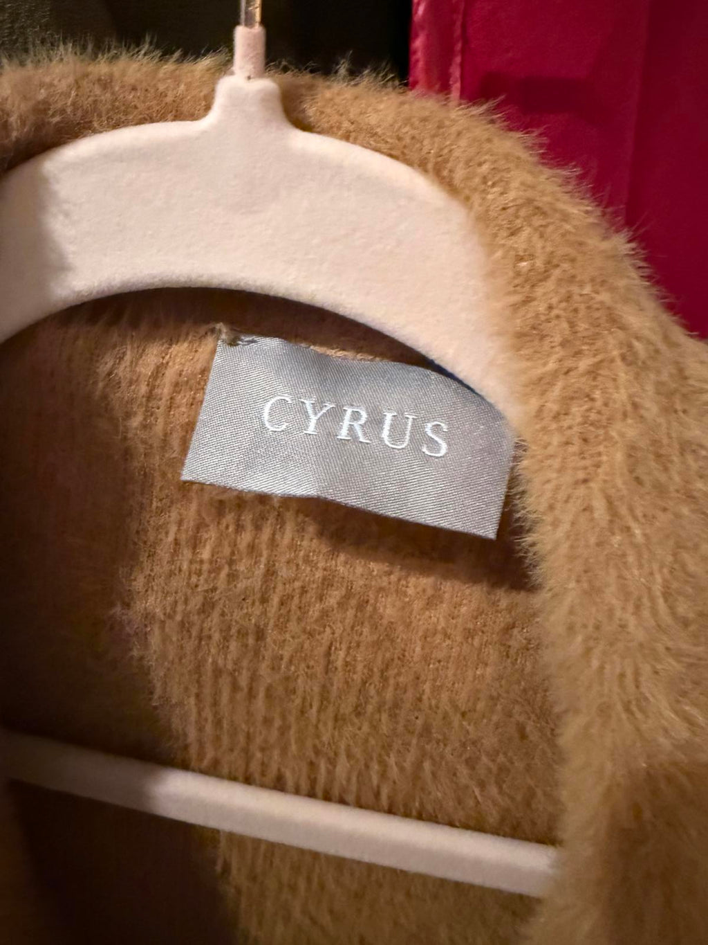 Cyrus Cozy Camel Teddy Coat