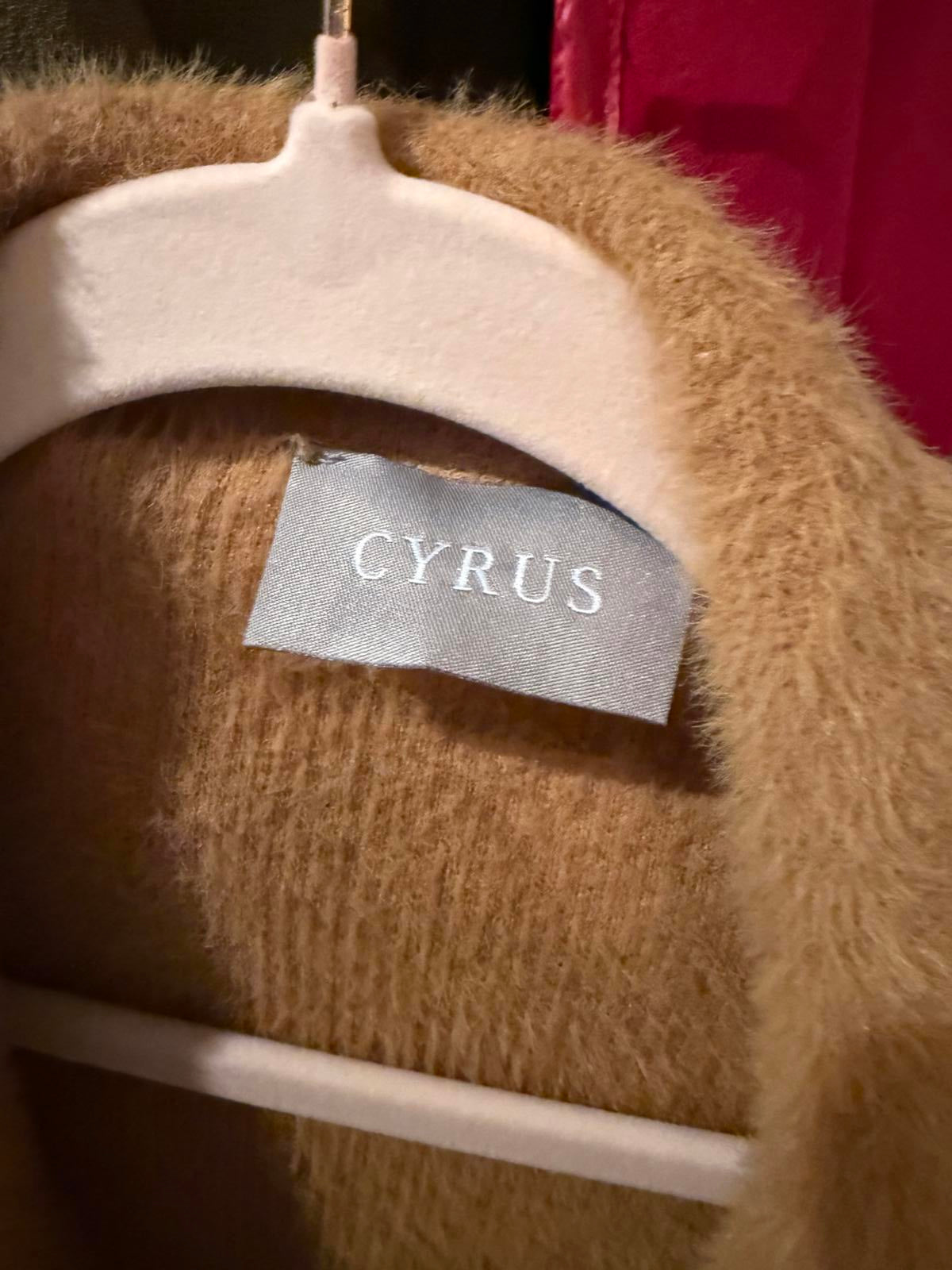 Cyrus Cozy Camel Teddy Coat